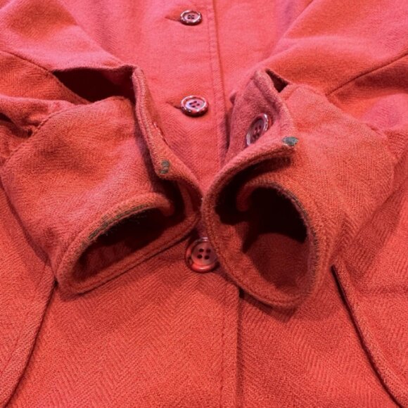 Pendleton Knockabouts Button Up Wool Jacket Women's Medium Red Collared VTG 60s - Picture 9 of 9